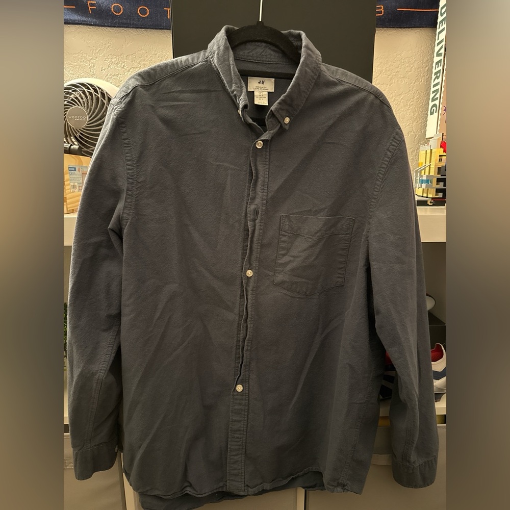Navy Blue H&M button down shirt